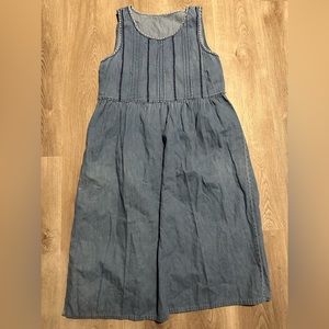 Women’s Vintage Denim Knee Length Dress